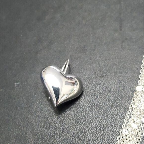 *Sale* Avon silver tone heart necklace & earring set - Picture 3 of 12